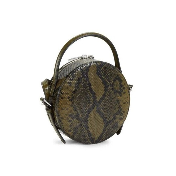Marc Jacobs Snakeskin Embossed Leather Circle Crossbody Bag New GL0237621 - Picture 4 of 16